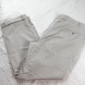 Ralph Lauren‎ Tan 100% Cotton Khaki Chino Pants Classic Style Men's 40Wx32L EUC